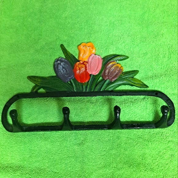 Wall Decor Cast Iron Wall Decor With Floral Design Poshmark